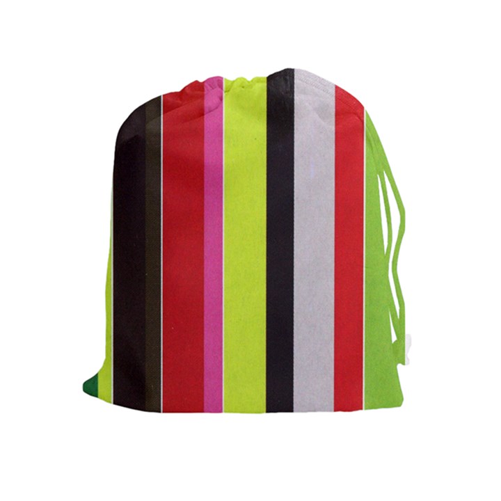 Stripe Background Drawstring Pouches (Extra Large)