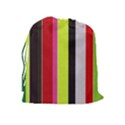 Stripe Background Drawstring Pouches (Extra Large) View2