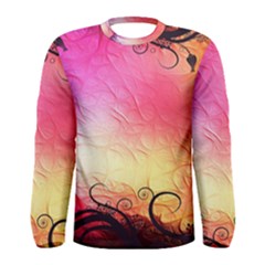 Floral Frame Surrealistic Men s Long Sleeve Tee by Nexatart