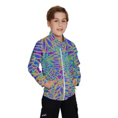 Abstract Floral Background Wind Breaker (Kids)