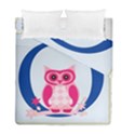 Alphabet Letter O With Owl Illustration Ideal For Teaching Kids Duvet Cover Double Side (Full/ Double Size) View1