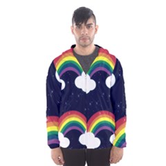 Rainbow Animation Hooded Wind Breaker (men) by Nexatart