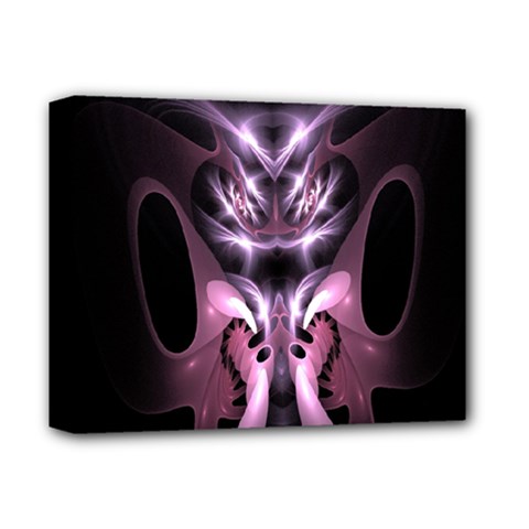 Angry Mantis Fractal In Shades Of Purple Deluxe Canvas 14  X 11  by Nexatart