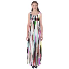 Randomized Colors Background Wallpaper Empire Waist Maxi Dress by Nexatart