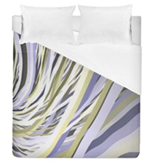 Wavy Ribbons Background Wallpaper Duvet Cover (queen Size)