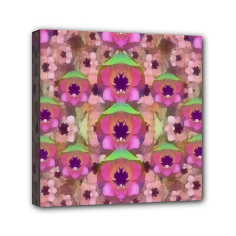 It Is Lotus In The Air Mini Canvas 6  X 6  by pepitasart