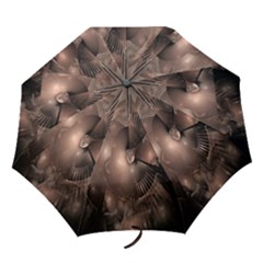 A Fractal Image In Shades Of Brown Folding Umbrellas by Nexatart