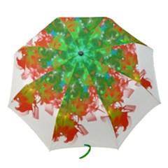 Digitally Painted Messy Paint Background Textur Folding Umbrellas by Nexatart
