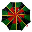 Snowflake Background Digitally Created Pattern Hook Handle Umbrellas (Large) View1