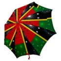 Snowflake Background Digitally Created Pattern Hook Handle Umbrellas (Large) View2