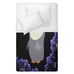 Fractal Image With Penguin Drawing Duvet Cover (single Size) by Nexatart