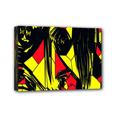 Easy Colors Abstract Pattern Mini Canvas 7  X 5  by Nexatart