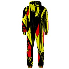 Easy Colors Abstract Pattern Hooded Jumpsuit (men)  by Nexatart