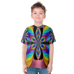 Fractal Butterfly Kids  Cotton Tee