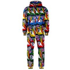 The Eye Of Osiris As Seen On Mediterranean Fishing Boats For Good Luck Hooded Jumpsuit (men)  by Nexatart