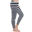 Black White Line Classic Winter Leggings View3