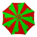 Critical Points Line Circle Red Green Golf Umbrellas View1
