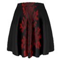 Dendron Diffusion Aggregation Flower Floral Leaf Red Black High Waist Skirt View2