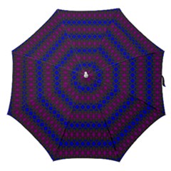 Diamond Alt Blue Purple Woven Fabric Straight Umbrellas