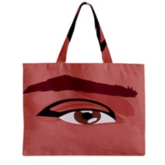 Eye Difficulty Red Zipper Mini Tote Bag by Mariart