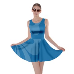 Hibiscus Sakura Classic Blue Skater Dress by Mariart