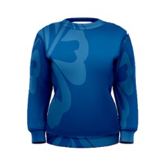 Hibiscus Sakura Classic Blue Women s Sweatshirt