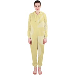 Hibiscus Custard Yellow Hooded Jumpsuit (ladies) 