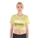 Hibiscus Custard Yellow Cotton Crop Top View1