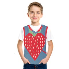 Fruit Red Strawberry Kids  Sportswear by Mariart