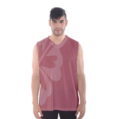 Hibiscus Sakura Red Men s Basketball Tank Top