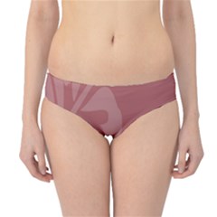 Hibiscus Sakura Red Hipster Bikini Bottoms by Mariart