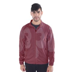 Hibiscus Sakura Red Wind Breaker (men) by Mariart