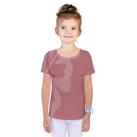 Hibiscus Sakura Red Kids  One Piece Tee by Mariart