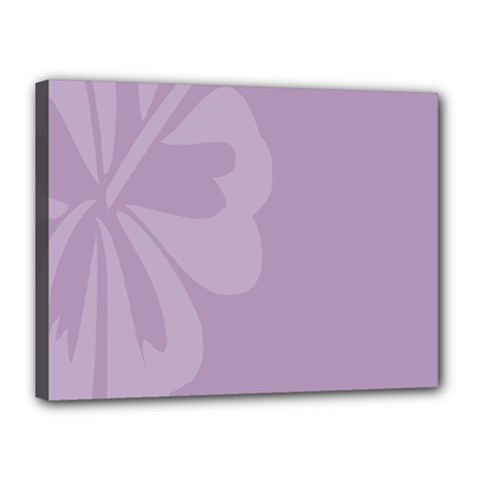 Hibiscus Sakura Lavender Herb Purple Canvas 16  X 12  by Mariart