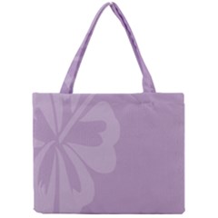 Hibiscus Sakura Lavender Herb Purple Mini Tote Bag