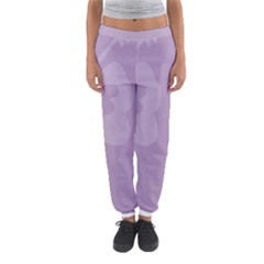 Hibiscus Sakura Lavender Herb Purple Women s Jogger Sweatpants by Mariart