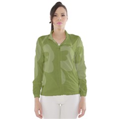 Hibiscus Sakura Woodbine Green Wind Breaker (women) by Mariart