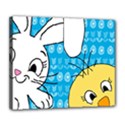 Easter bunny and chick  Deluxe Canvas 24  x 20   View1