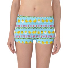 Easter - Chick And Tulips Reversible Bikini Bottoms