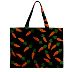 Carrot Pattern Zipper Mini Tote Bag by Valentinaart