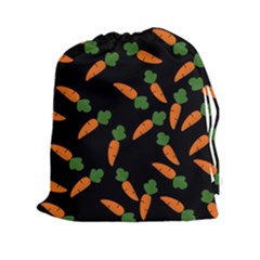 Carrot Pattern Drawstring Pouches (xxl) by Valentinaart
