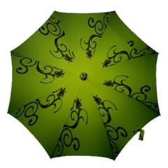 Illustration Wallpaper Barbusak Leaf Green Hook Handle Umbrellas (large)