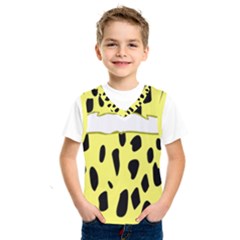 Leopard Polka Dot Yellow Black Kids  Sportswear