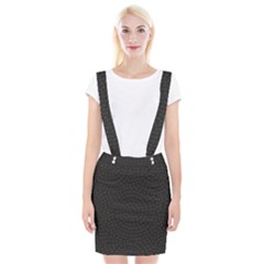 Oklahoma Circle Black Glitter Effect Suspender Skirt