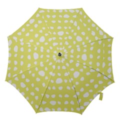 Polkadot White Yellow Hook Handle Umbrellas (large) by Mariart