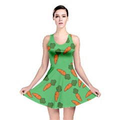 Carrot Pattern Reversible Skater Dress by Valentinaart