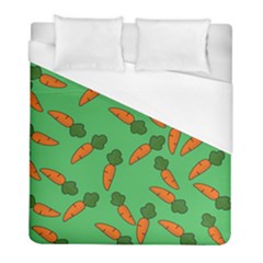 Carrot Pattern Duvet Cover (full/ Double Size) by Valentinaart