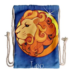 Zodiac Leo Drawstring Bag (large)