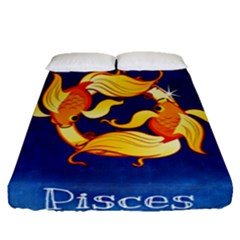 Zodiac Pisces Fitted Sheet (queen Size) by Mariart