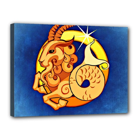 Zodiac Capricorn Canvas 16  X 12  by Mariart